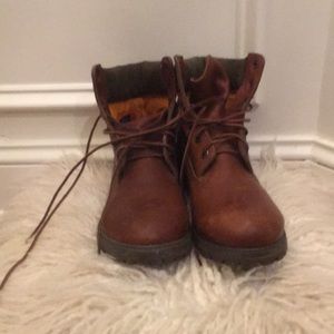 Brown Timberland boots
